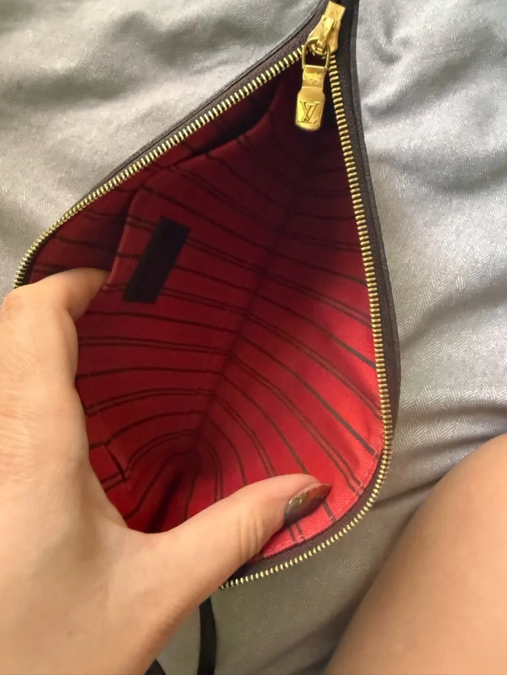 Louis Vuitton Nerverfull pouch damier authentic - Picture 7 of 14